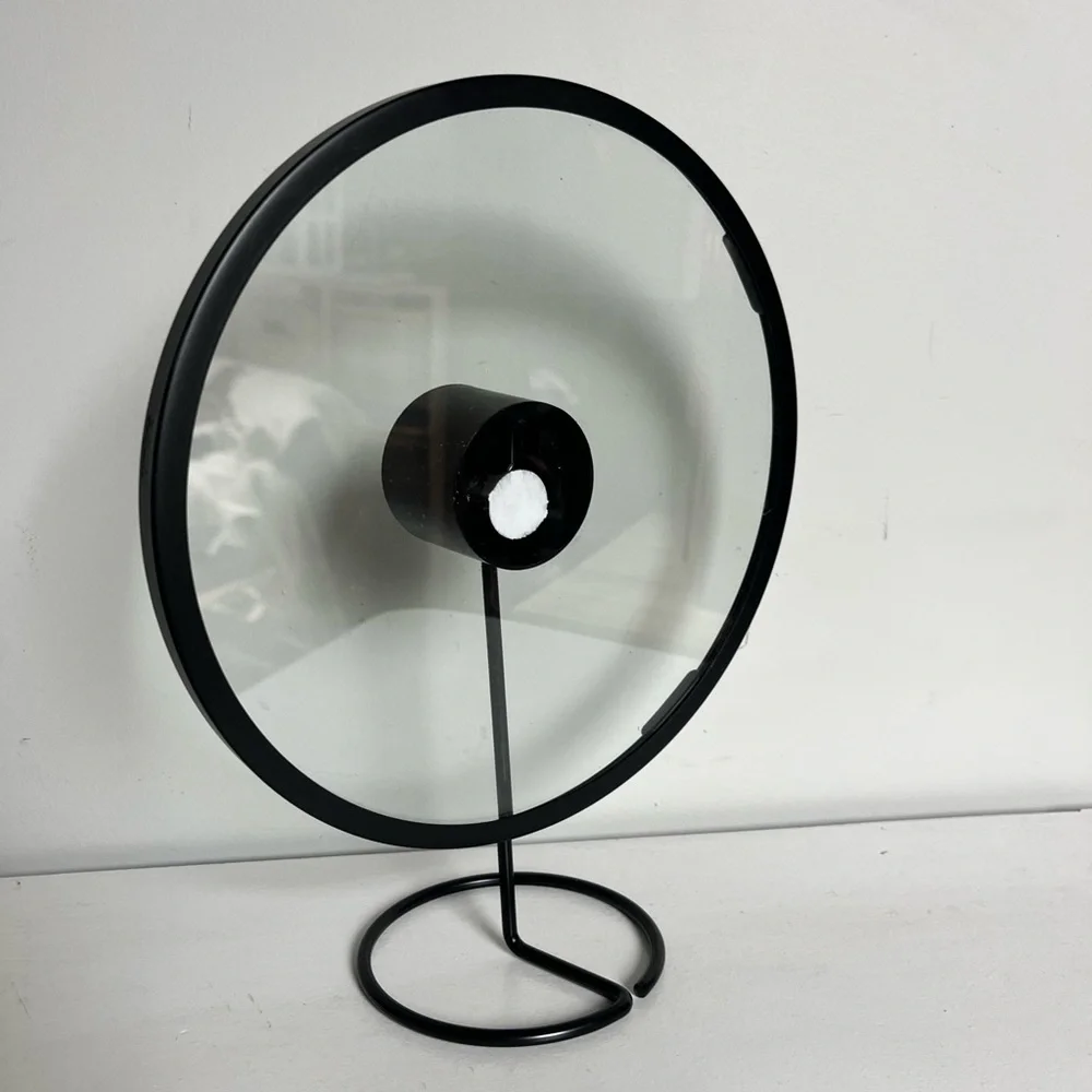 Round Infinity Frame Black 8” Floating design with removable stand by Umbria
